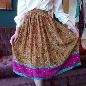Miss D by Oscar de la Renta Silk Skirt